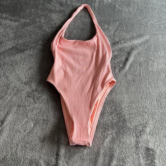 Vitamin A Womens Swimsuit XS Pink Alia One piece Coral Ecorib New Without Tag - Picture 2 of 9
